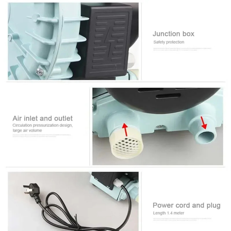 SUNSUN HG-090 HG-120 HG-180 HG-200 HG-250 HG-370 고압 와류 에어 펌프 뿌리 송풍기