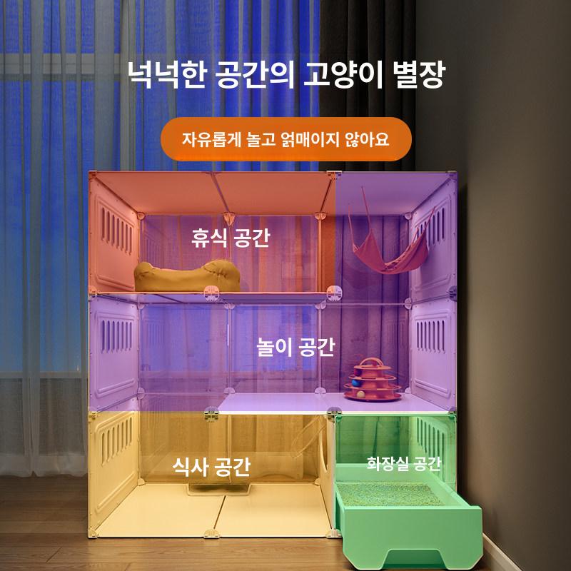 투명 하우스 사육장 집 대형아크릴 둥지 은신처 상자 분양 애완용 - 상세 이미지 4