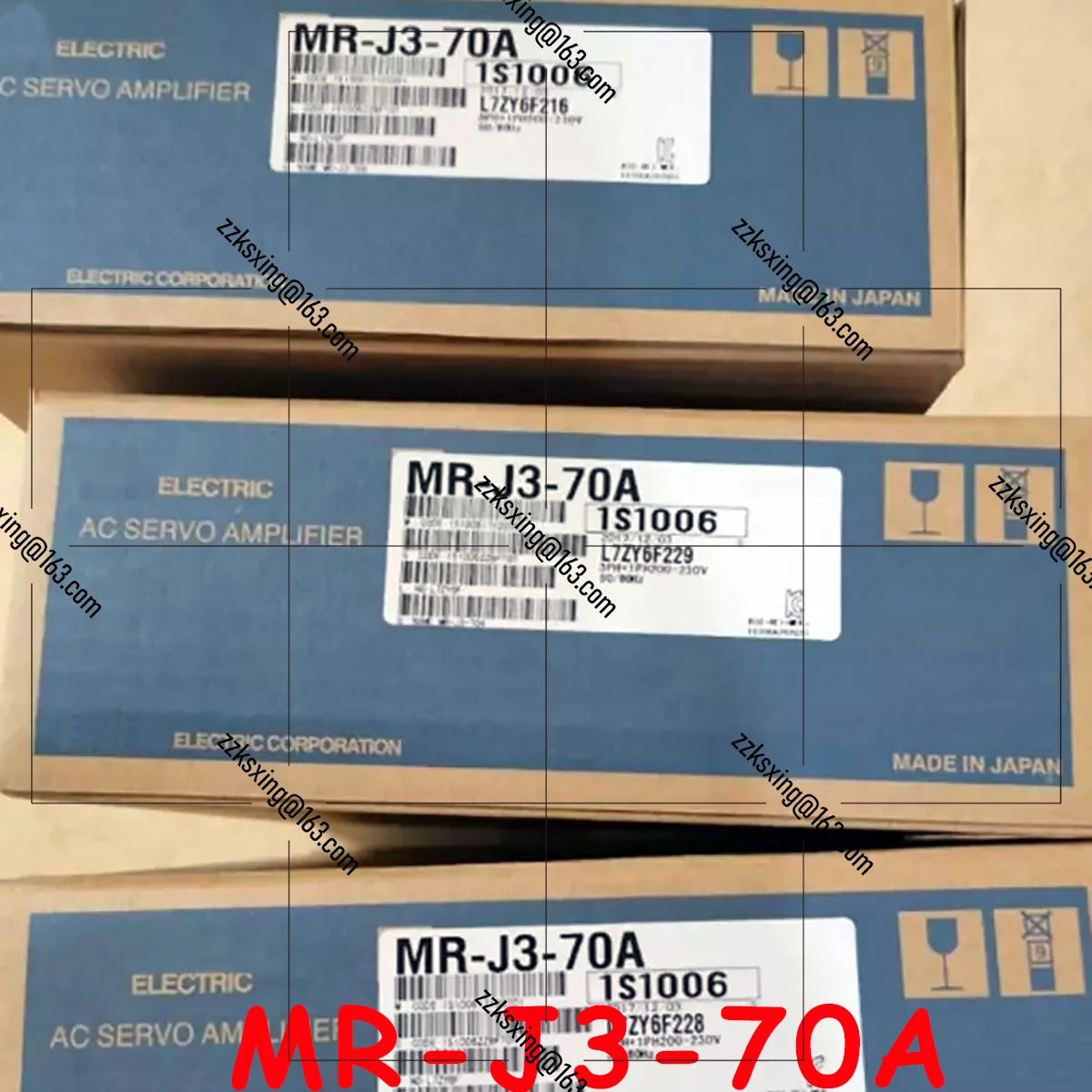 오리지널 MR-J3-70A AC 서보 드라이버 신