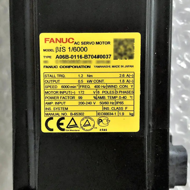 A06B-0115-B704 0037 FANUC AC 서보모터 A06B 0115 B704