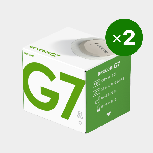 덱스콤 G7 센서 연속혈당측정기(CGM) 2개 (총 20일분) 무채혈 혈당 파스타 연동 - 상품 이미지