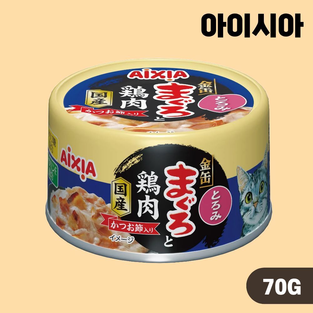 아이시아 금관 야이즈 캔 고양이 간식 습식캔 육수타입 4종 콤보, 70g, 24개 - 상세 이미지 4