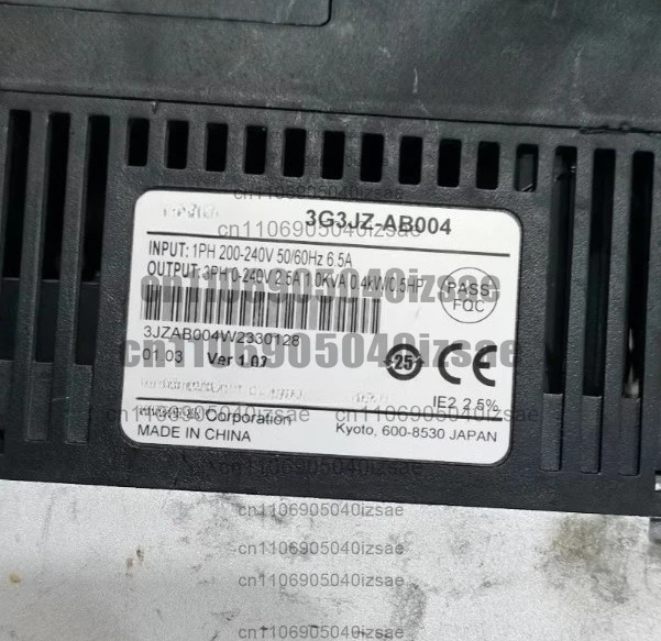 주파수 변환기 3G3JZ-AB004 0.4KW 220V 리퍼 완료 OK