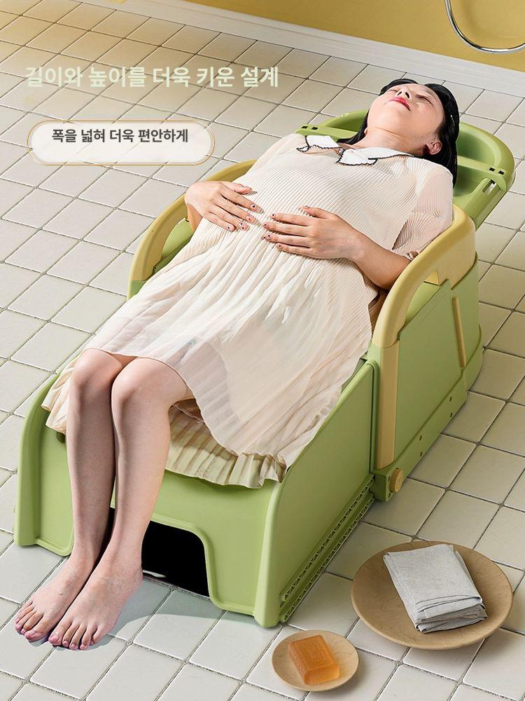 접이식 샤푸베드 샴푸베드 성인용 어르신 침상 노인 성인샴푸의자 샴푸체어 간병 - 상세 이미지 2