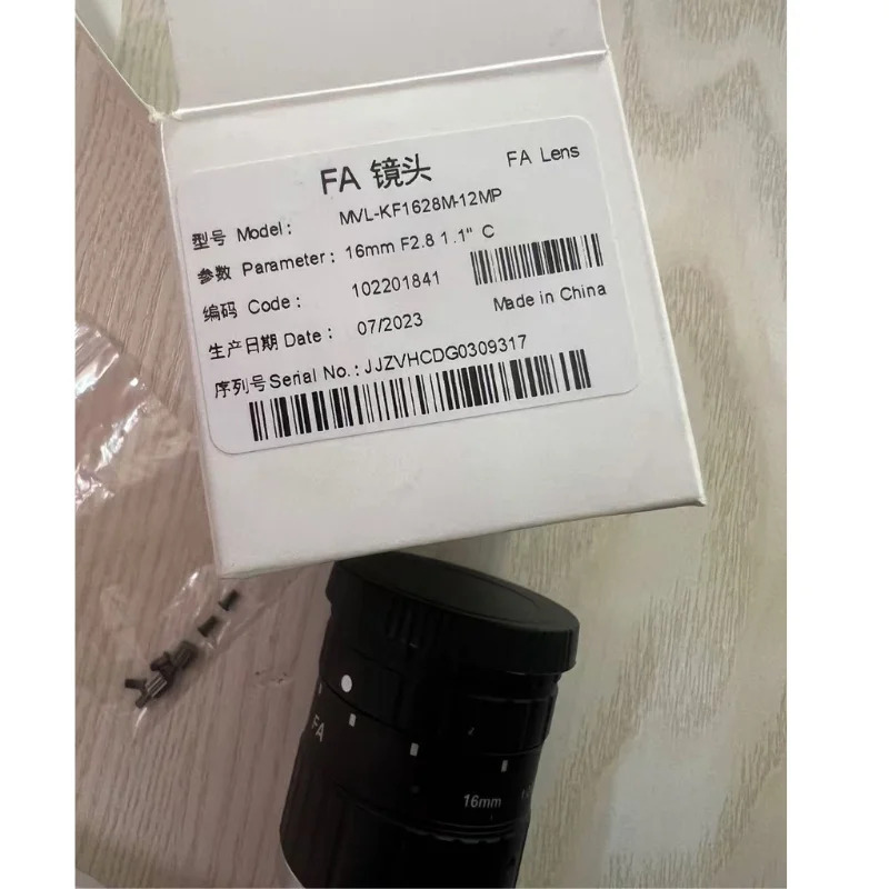 신 산업렌즈 MVL-KF1628M-12MP 초점 거리 16mm F2.8 1.1 인치 C 포트