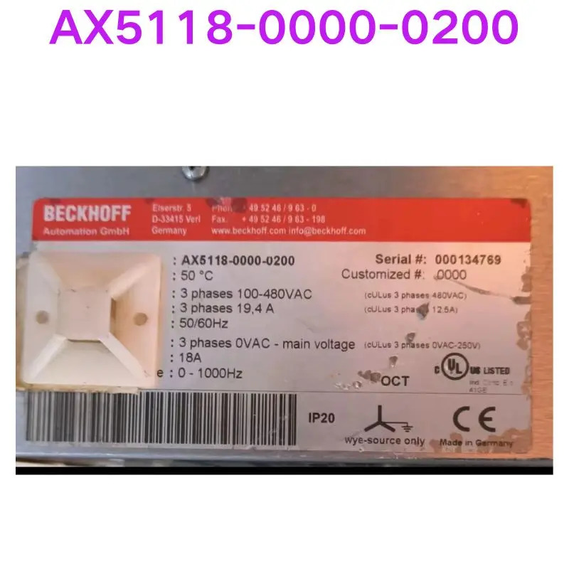 리퍼 AX5118-0000-0200 서보 드라이버 기능 OK