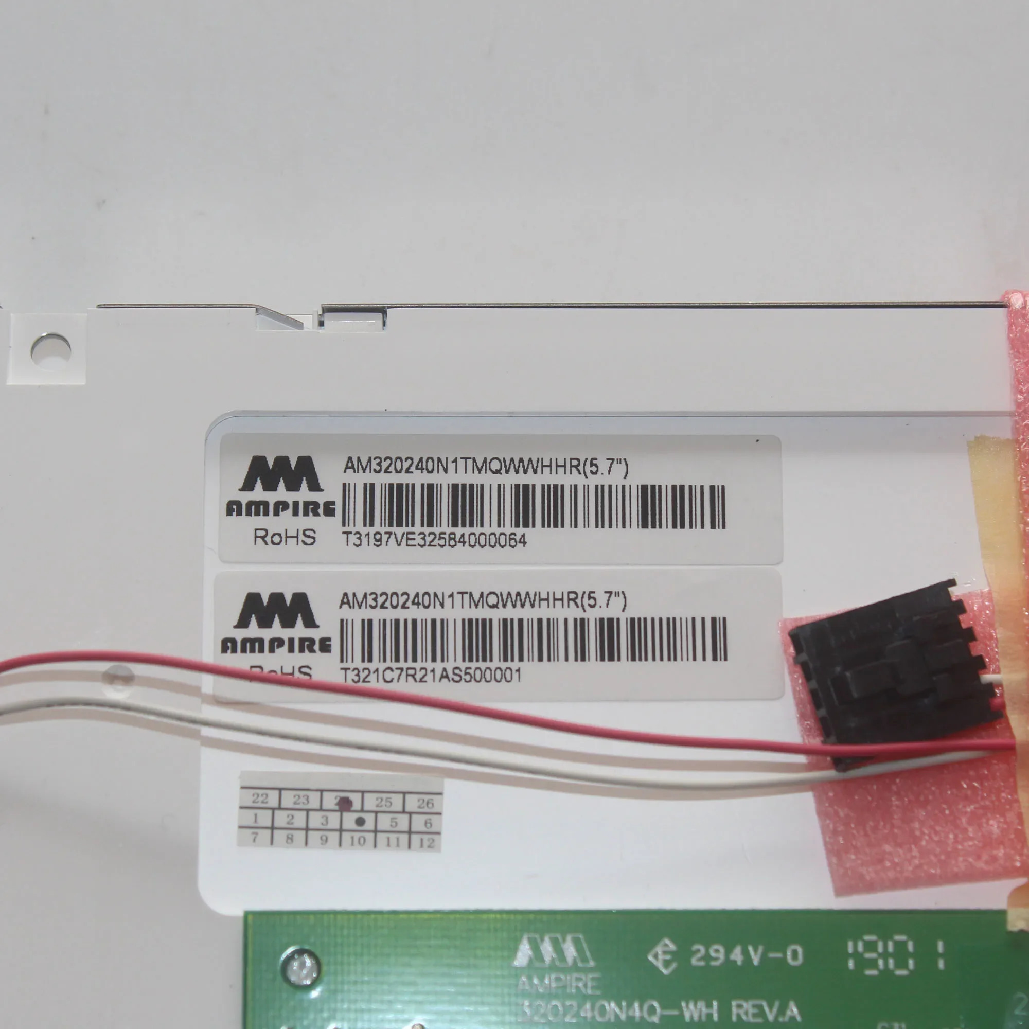 5.7 LCD 화면 AM320240N1TMQWHH AM320240N1TMQWHHR 내부 신