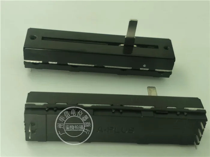10PCS NI 72MM 듀얼 슬라이드 전위차계 B103 B10K 핸들 길이 15MMC