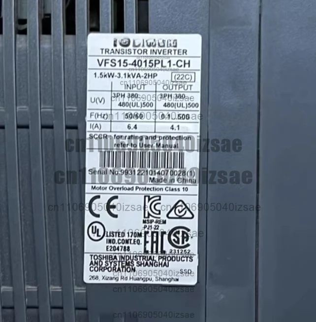 주파수 변환기 VFS15-4015PL1-CH 1.5kw 리퍼 완료 OK