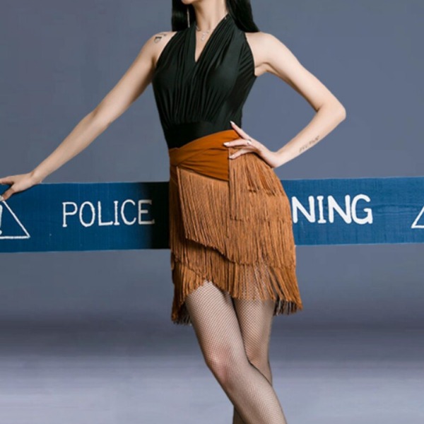 라인댄스 랩스커트 밸리 치마 요가복 힙커버 댄스복 - 상세 이미지 4