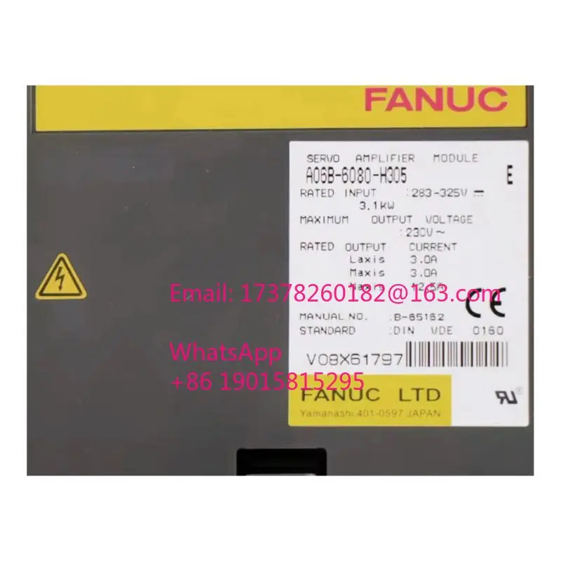 리퍼 A06B-6080-H305 서보 드라이브 증폭기 모듈 완료