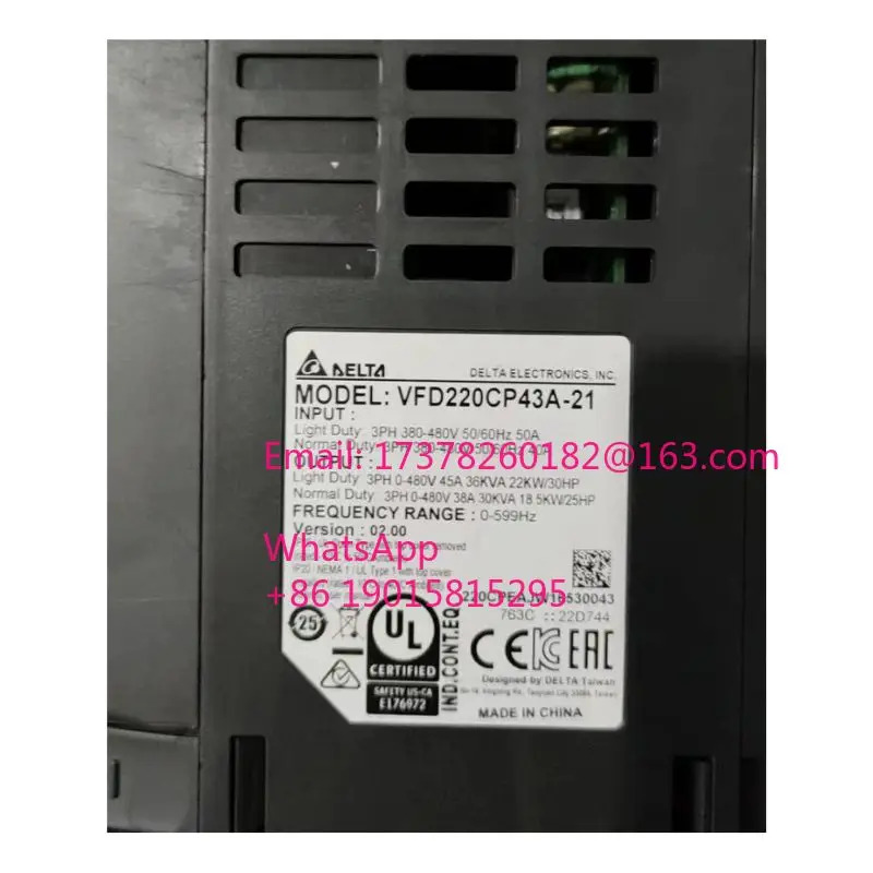 리퍼 VFD220CP43A-21 인버터 완료