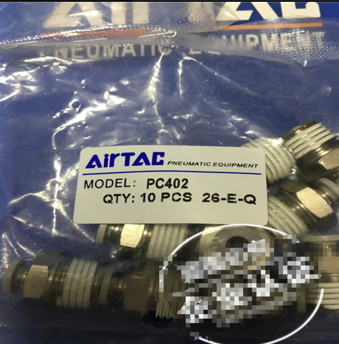AirTAC 화이트 스레드 스트레이트 스루 PC402개