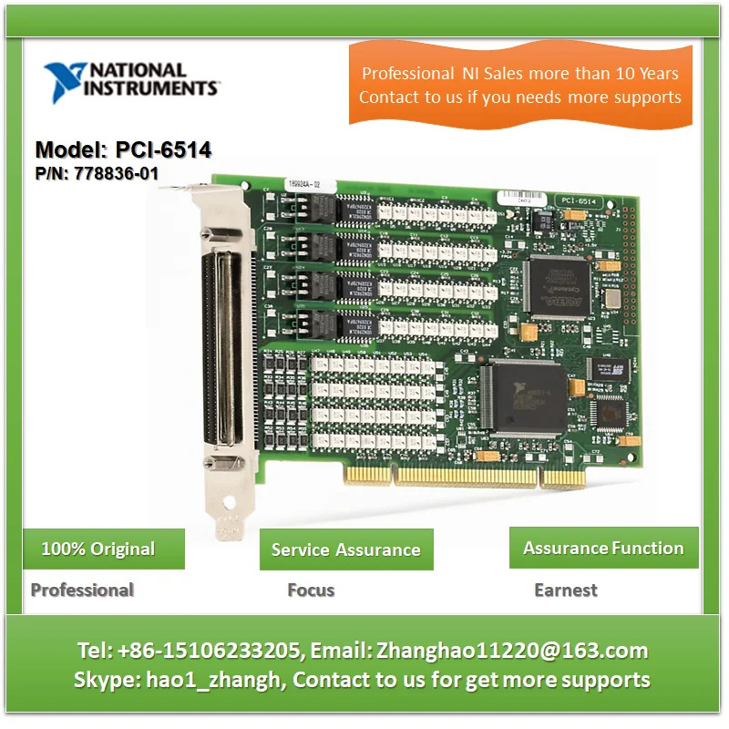 NI PCI-6514 I/O 카드는상태로 리퍼되었습니다. 778836 -01