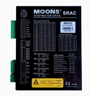 MOONS 스텝 모터 드라이버 SRAC2 SRAC4 SRAC8 3SRAC8 STF05/10-ECX-H STF03/10-C STF05-EC STF10/05-R-H RS03-S-A