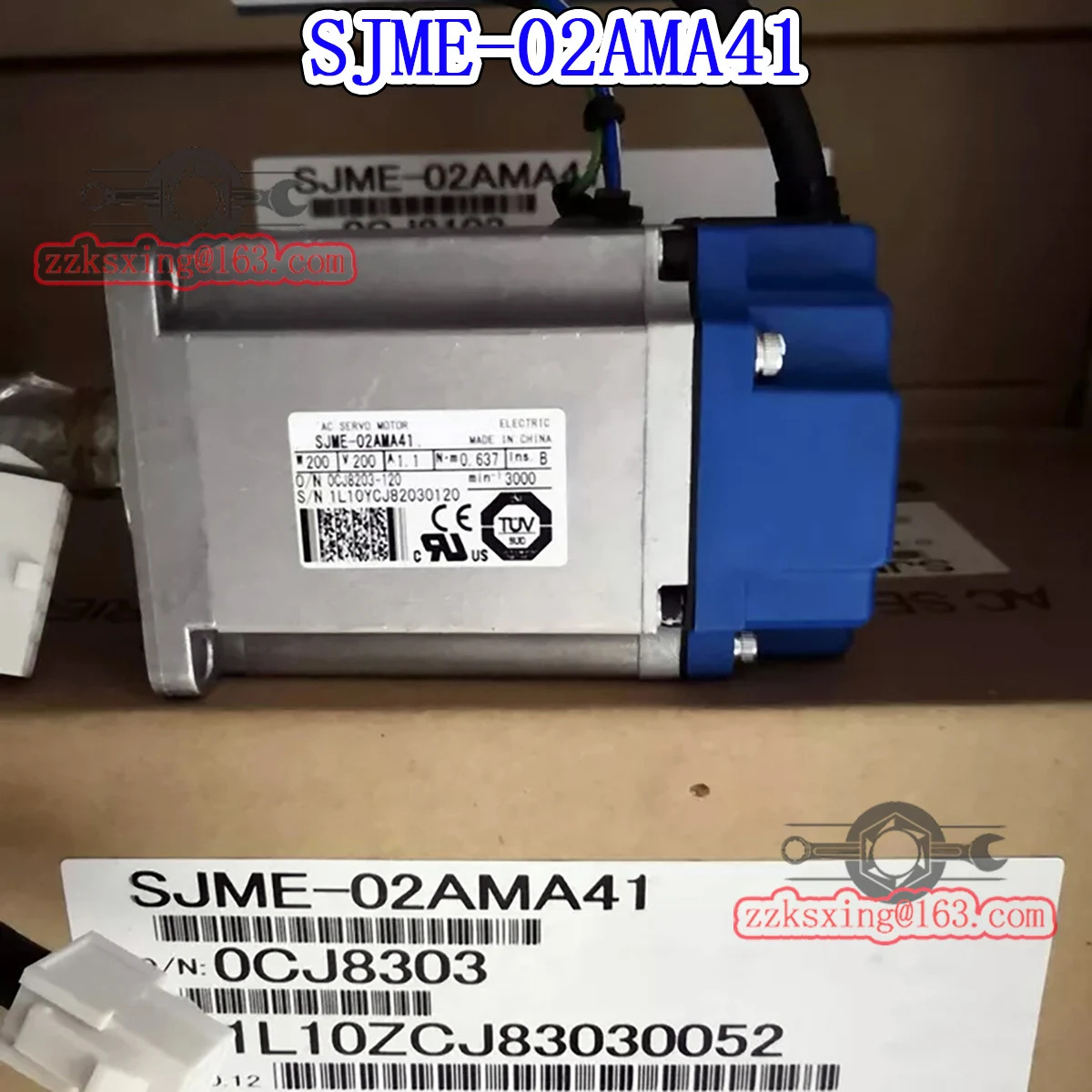 오리지널 AC 서보모터 신 SJME-02AMA41