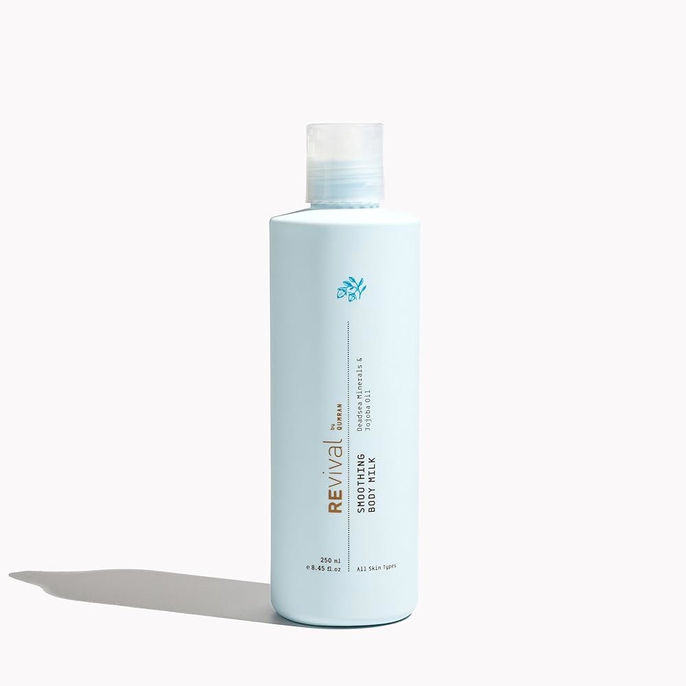 REvival 데드씨 미네랄 및 호호바 오일이 농축 함유된 보습 250ml 밀크 바디 스무딩 오일 - 데저트 - 상품 이미지