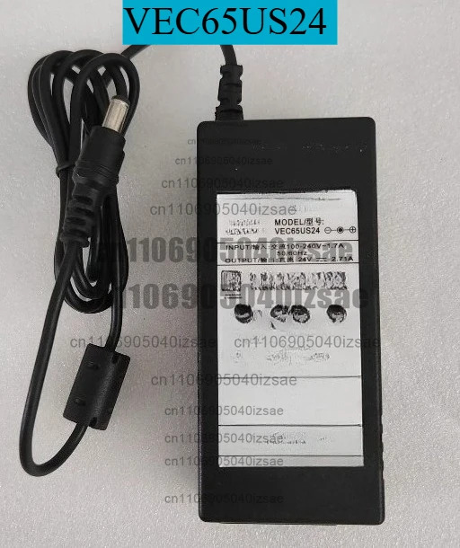 전원공급장치 케이블 VEC65US24 전원 어댑터 24V 2.71A 5525 플매트 카펫 러그 기능적으로 손상되지 않음 리퍼 완료