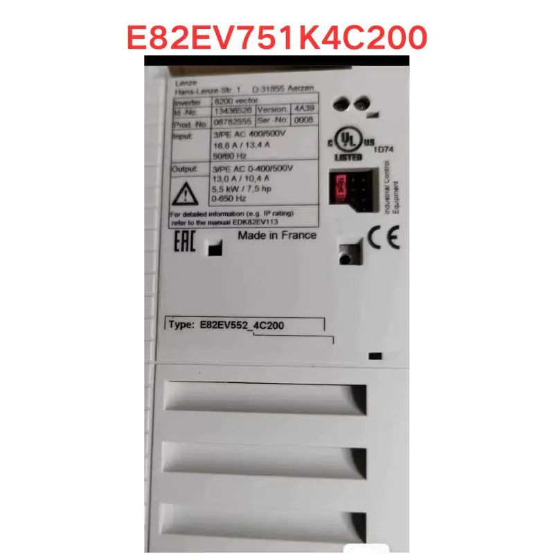 오리지널 E82EV751K4C200 주파수 변환기