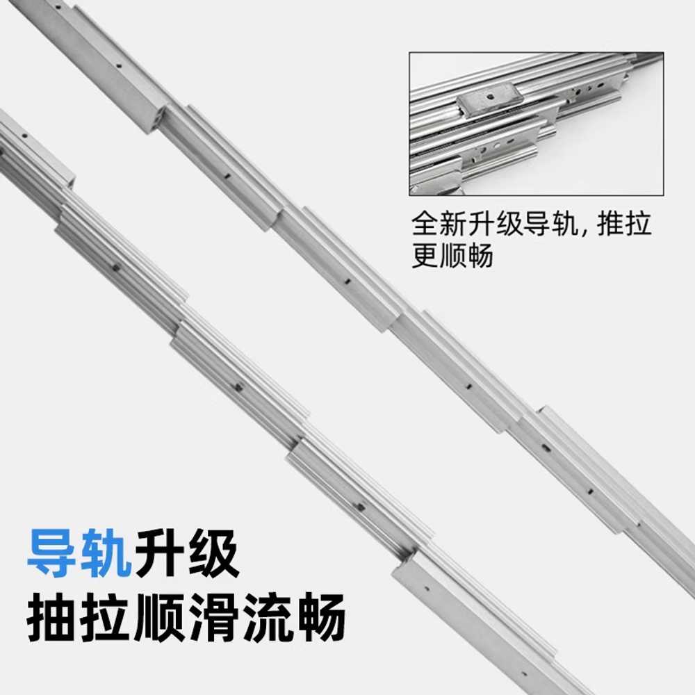 테이블 슬라이드 레일 히든 트랙 서랍 교체 부품 350mm 총1270mm - 상세 이미지 4