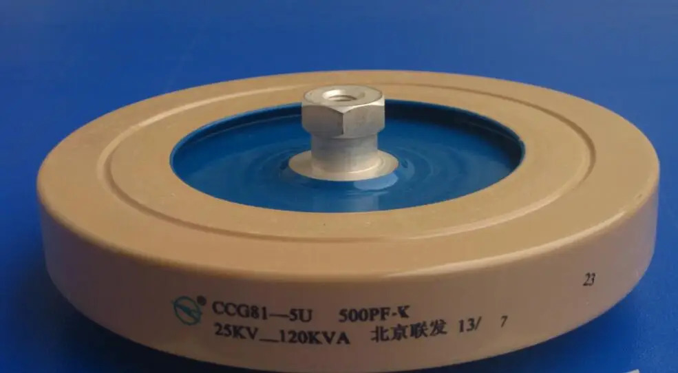 원형 도자기 고주파 기계 신 오리지널 고전압 CCG81-5U 500PF-K 25KV 120KVA