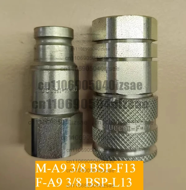 유압식 퀵 커플링 STUCCHI-M-A9 3/8 BSP-F13 수형 STUCCHI-F-A9 BSP-L13 암형