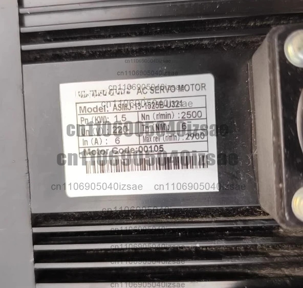 서보모터 세트 모터 ASMJ-13-1525B-U321 드라이버 ES2-15BFl1.5KW 리퍼 완료 OK