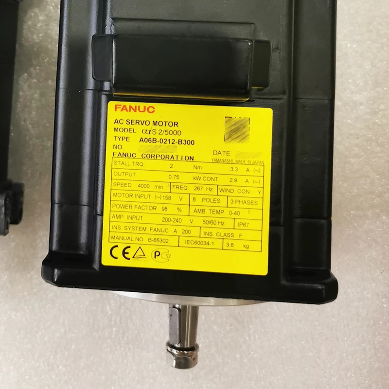 A06B-0212-B300 CNC 기계Fanuc AC 서보모터 리퍼 완료 A06B 0212 B300
