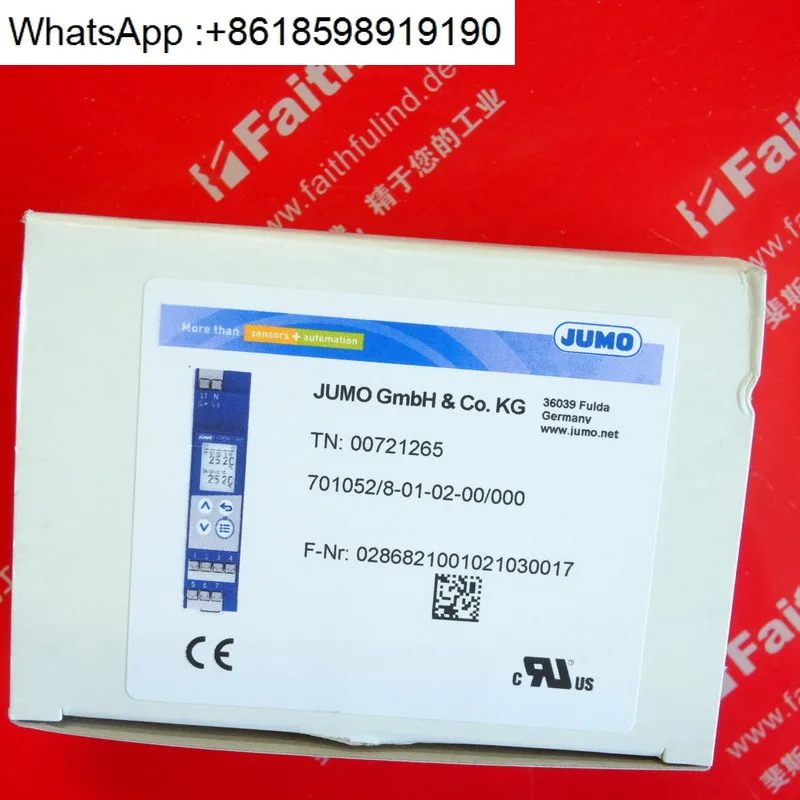 Jumo 00721265 온도 조절기 N T100 701052/8-01-02 -00/000