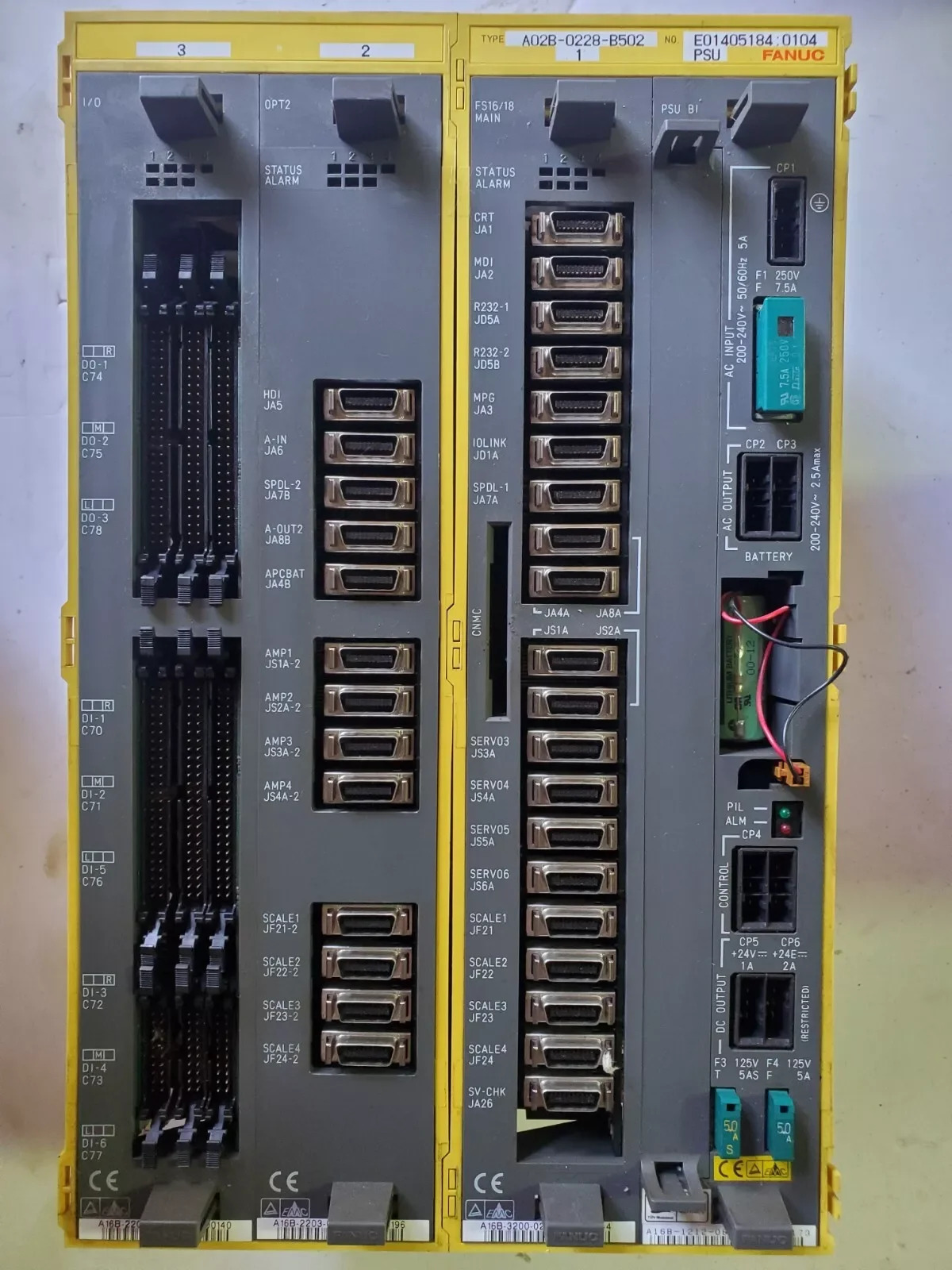 A02B-0228-B502 Fanuc CNC 컨트롤러 시리즈 System18-TC 리퍼 완료 OK A02B0228B502