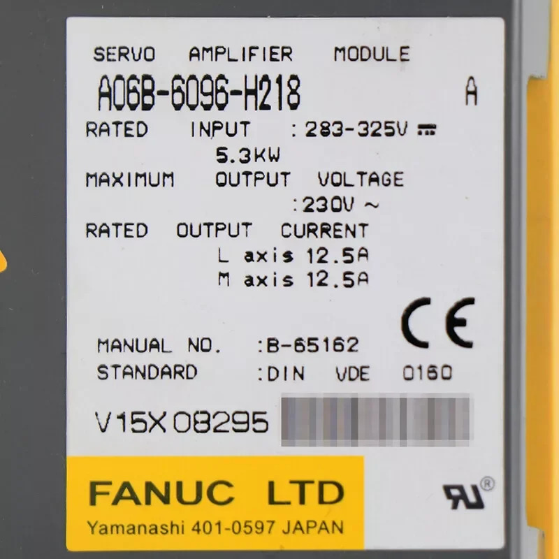 A06B-6096-H218 Fanuc 서보 증폭기 모듈 리퍼 완료 A06B6096H218