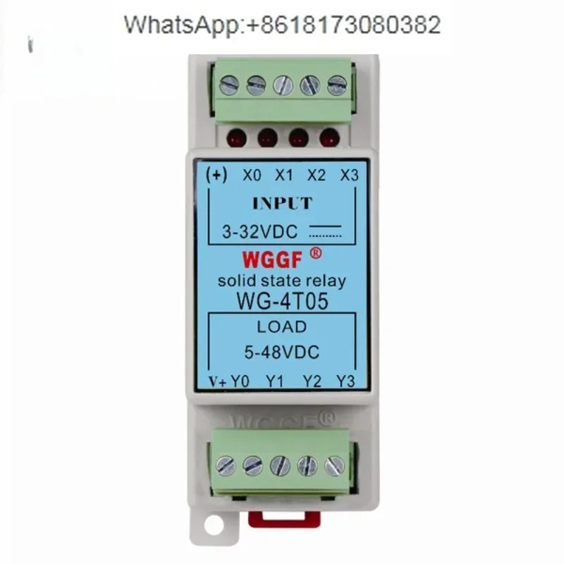 SSR 10DD 솔리드 스테이트 릴레이 DC 제어 DC-DC WG-4T05 4 in out