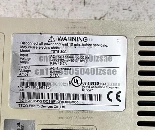 서보 드라이브 TSTE 30C 200-230V 9.9A/5.7A 리퍼 완료