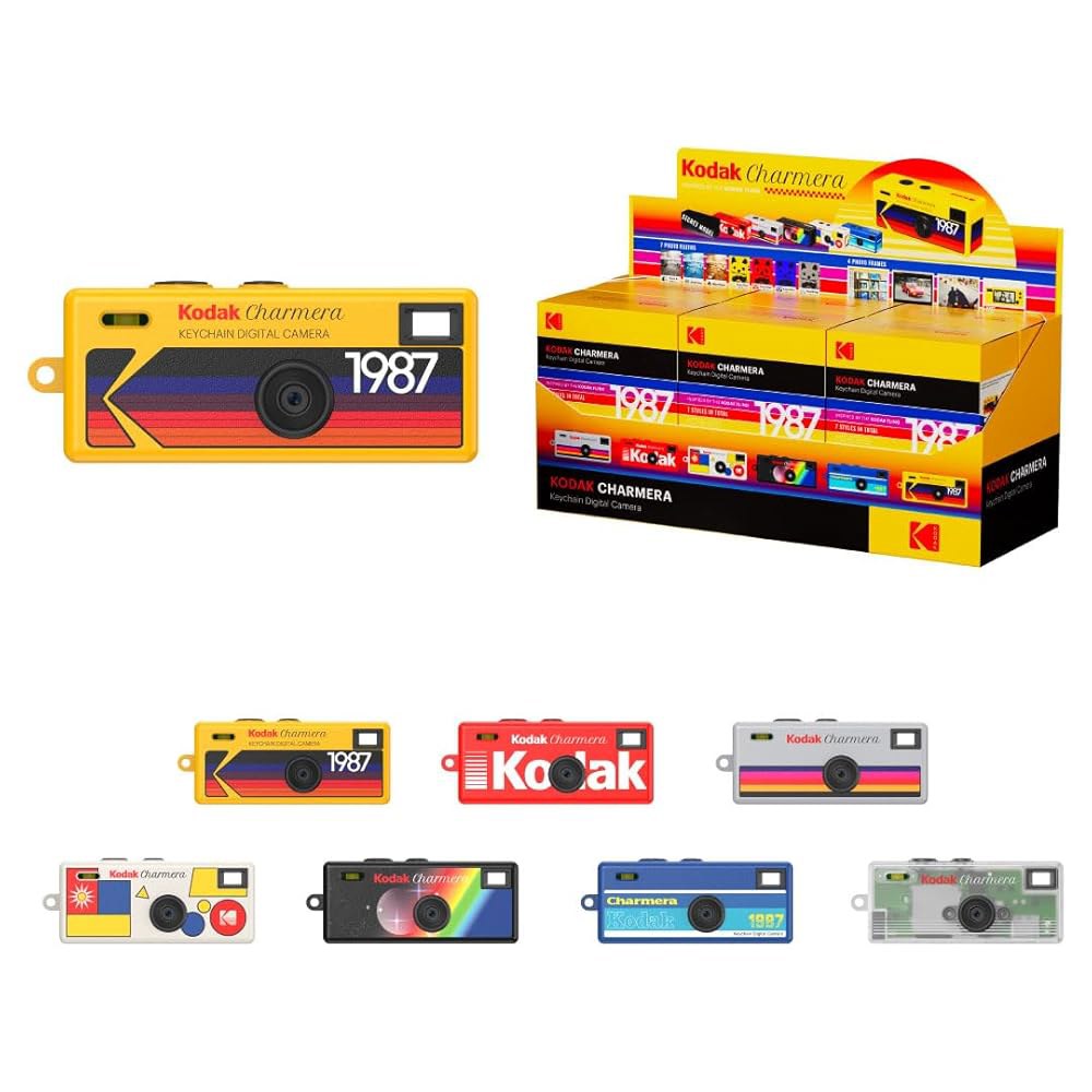 KODAK CHARMERA 키체인 디지털 카메라 블라인드 (1개), 마이크로 박스 SD 미니 및 비디오 녹화, 1.6메가픽셀, 백 카드 카메라, 싱글 참, 디지캠, 초보자 성인용 - 상품 이미지