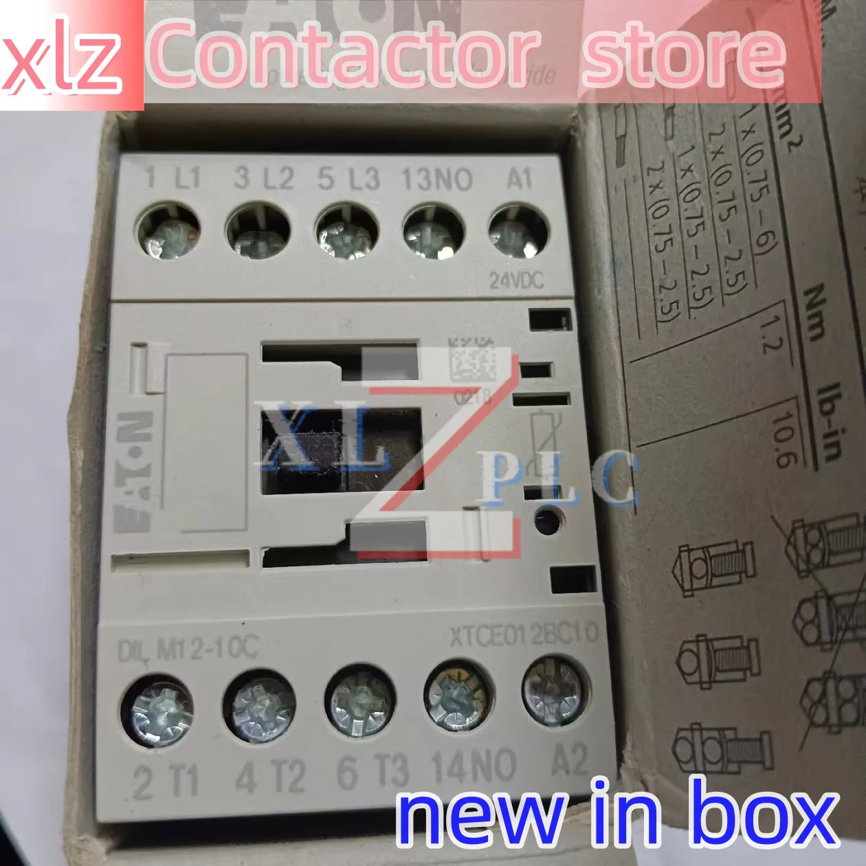 오리지널 접촉기 DILM12-01C 24VDC DILM12-10 DILM12-10C