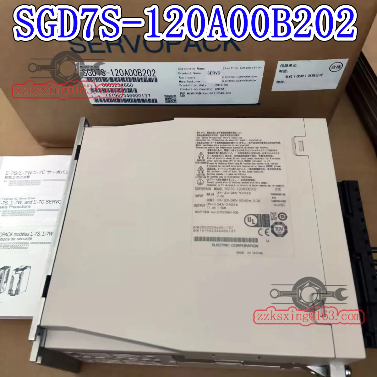 SGD7S-120A00B202 오리지널 AC 서보 드라이버