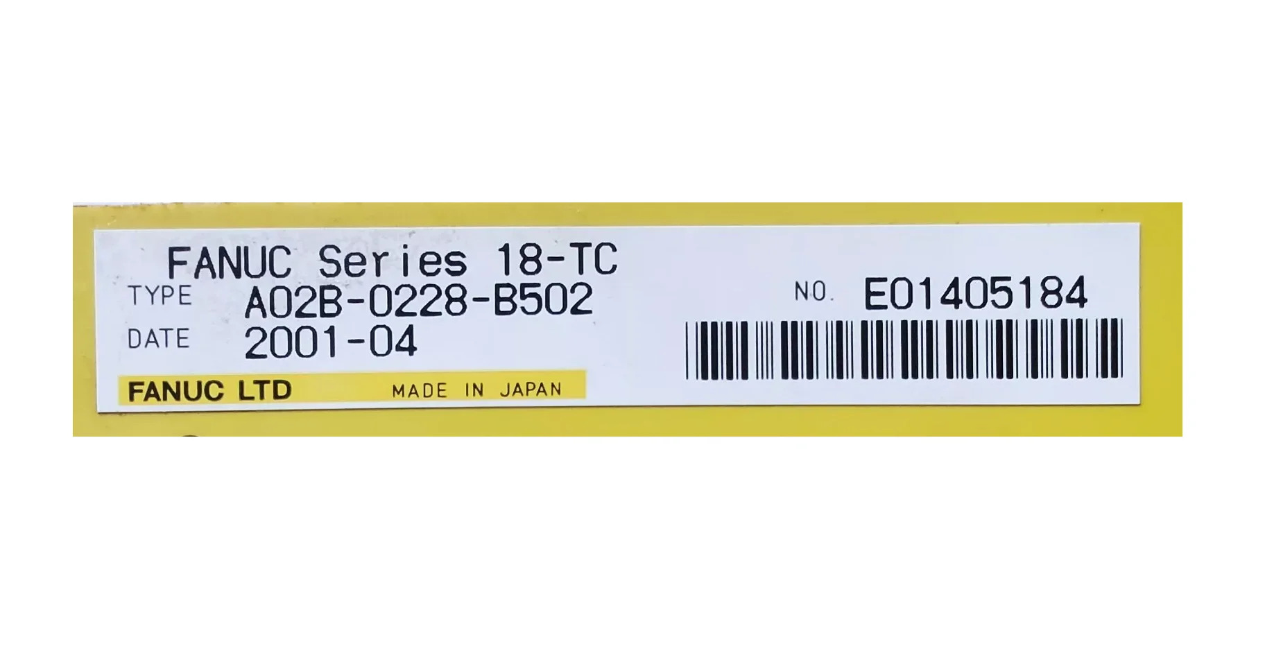 A02B-0228-B502 Fanuc CNC 컨트롤러 시리즈 System18-TC 리퍼 완료 OK A02B0228B502