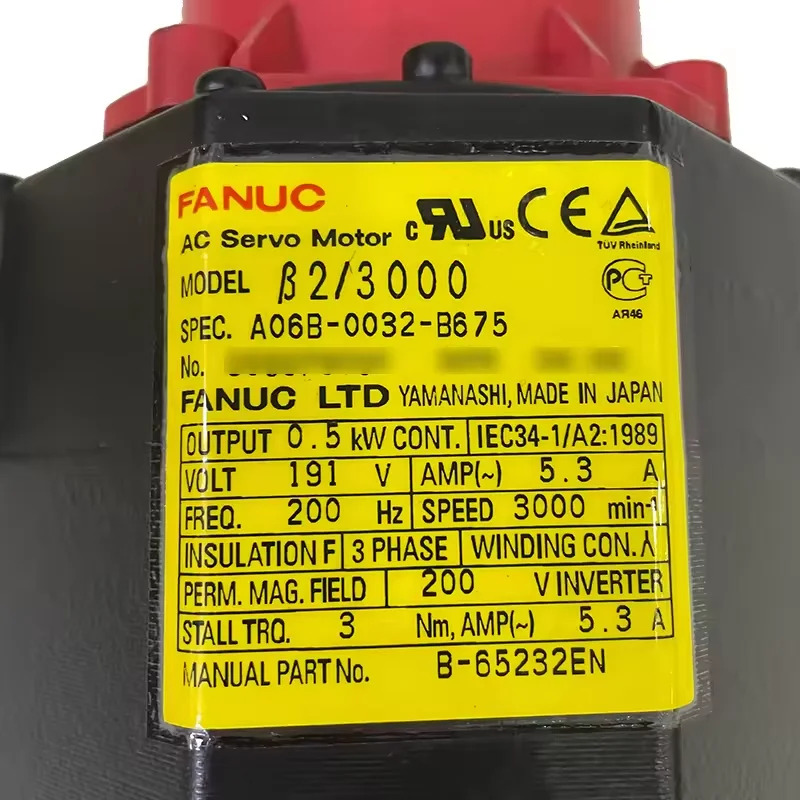 A06B-0032-B675 Fanuc AC 서보모터 리퍼 완료 A06B 0032 B675