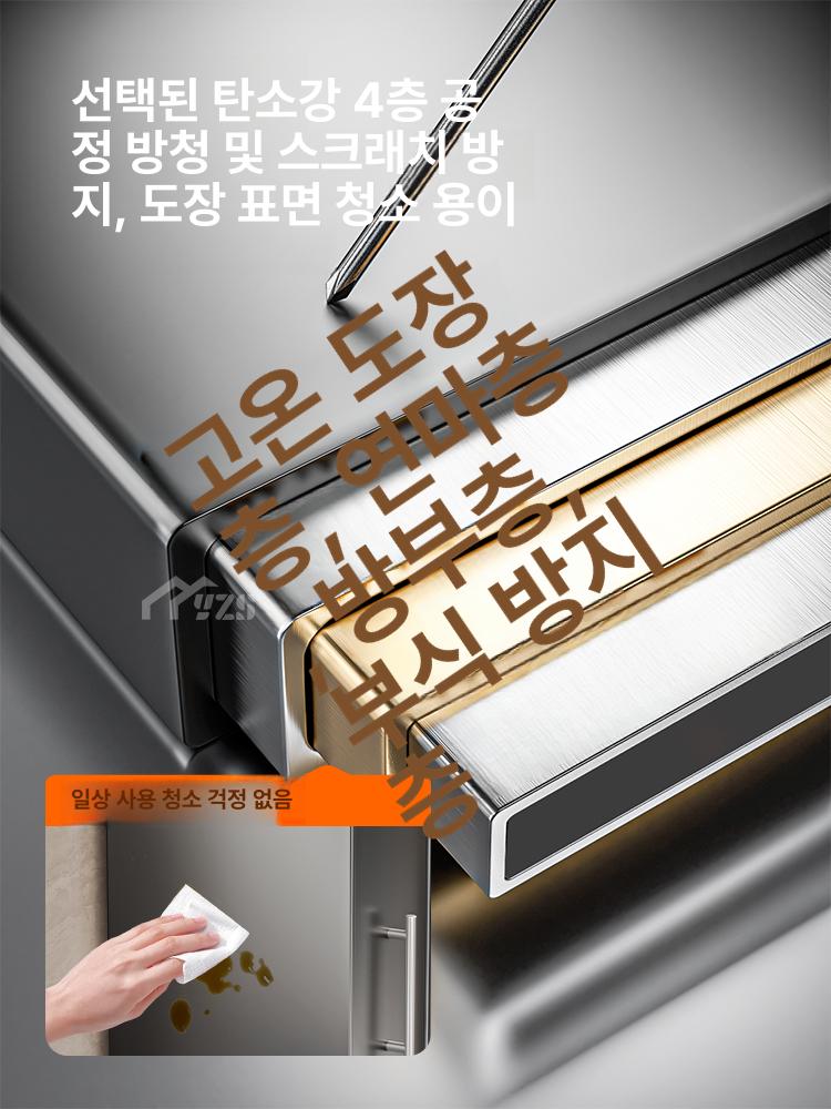 주방 정리대 조미료 양념 씽크대 랙 회전선반 스윙선반 보관 싱크대코너장 코너선반 - 상세 이미지 4