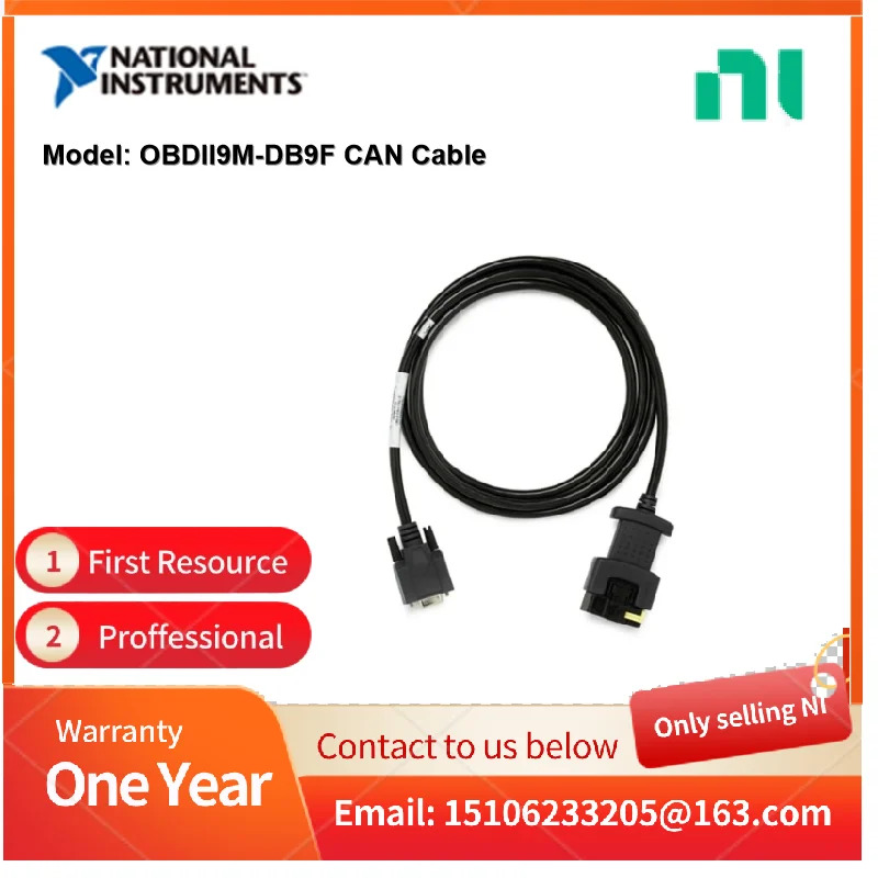 NI OBDII9M-DB9F 캔 케이블 193942 -02 자동차 네트워크 인터페이스 통신