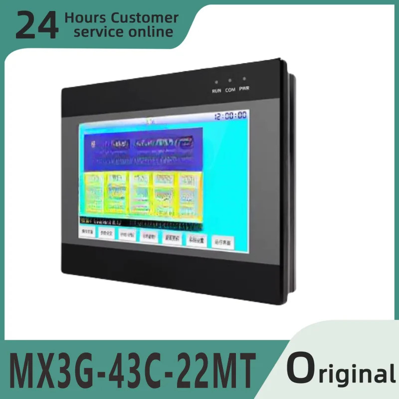 머신 인터페이스 PLC 통합 MX3G-43C 70C 시리즈 내장형 아날로그 입출력 5AD2DA MODBUS RT 지원 4.3 인치 7 인치MX3G-43C-22MT