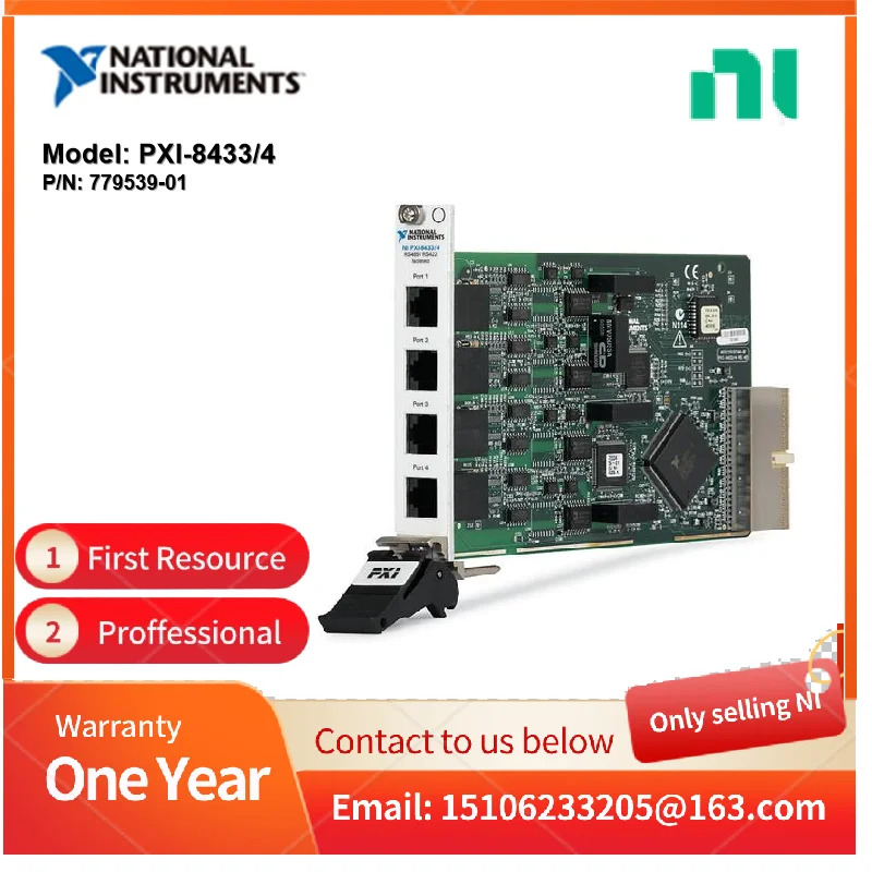NI PXI-8433/4 779539 -01 직렬 장비 제어