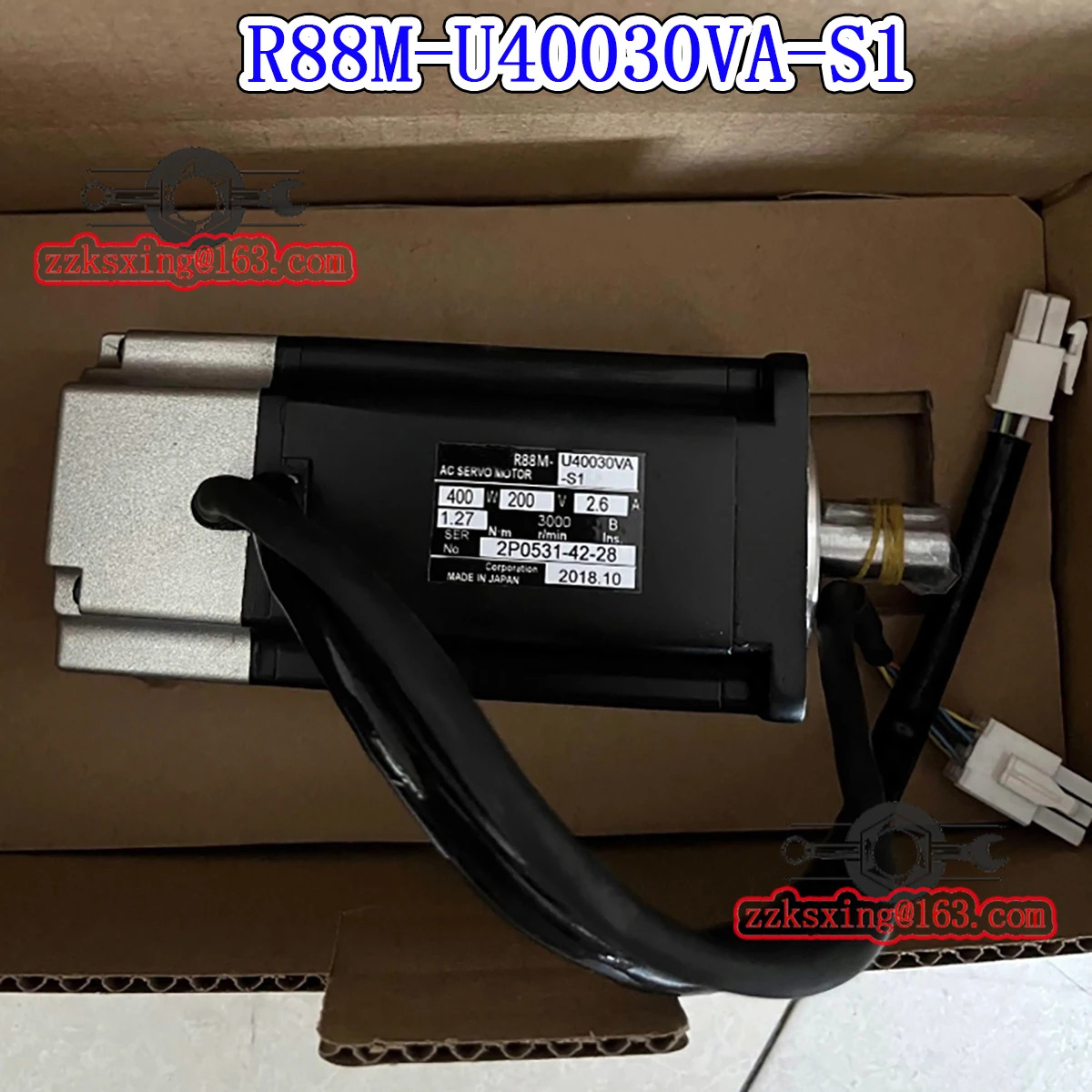 오리지널 AC 서보모터 R88M-U40030VA-S1