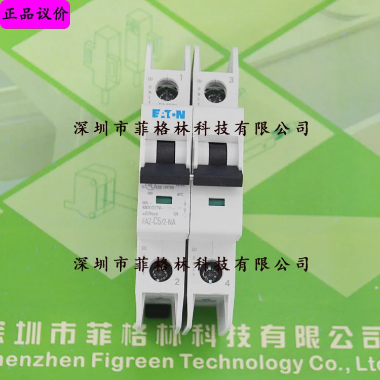 실물 FAZ-C5/2-NA Eaton ETN/Muller Moeller 소형 회로차단기