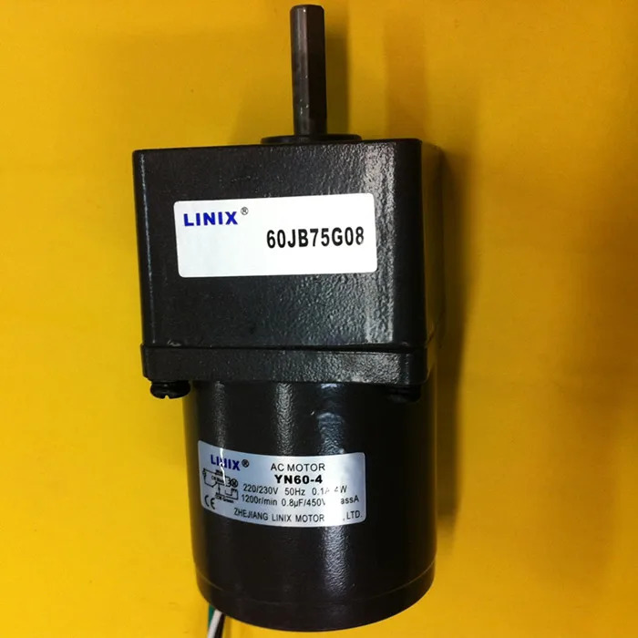 정속 LINIX 기어 감속기 모터 3 라60JB75G08 YN60-4 감속 신