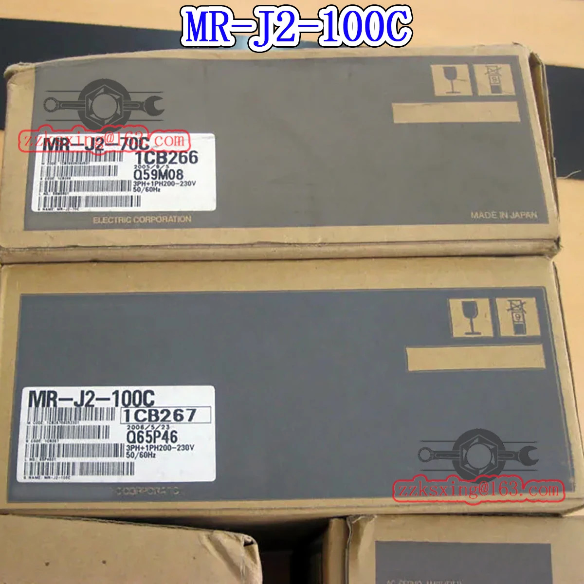 오리지널 AC 서보 드라이버 Brann-MR-J2-100C