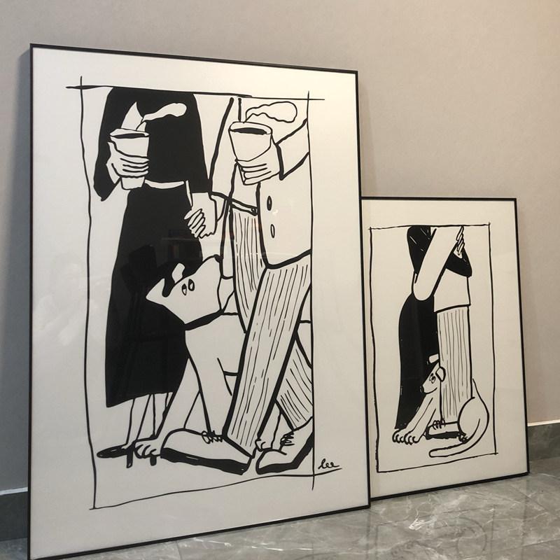 팝아트 인테리어액자 그림 홈데코 레트로 캔버스포스터 명화 바스키아 - 상품 이미지