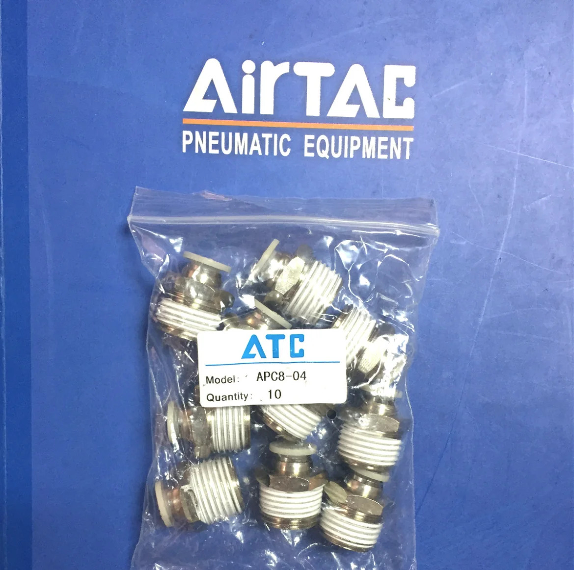AirTAC 에어 파이프 퀵 커넥터 APC8-04개