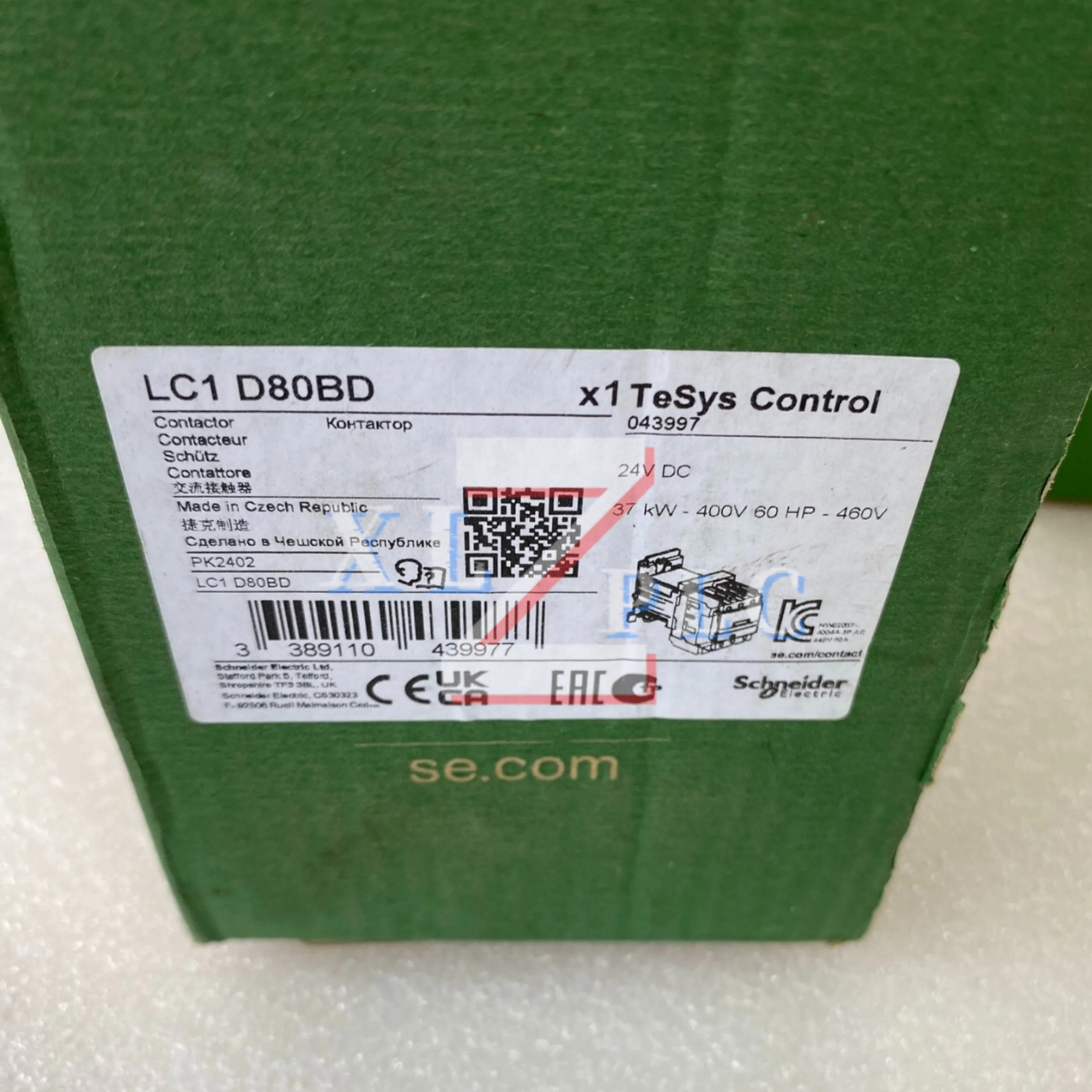 DC 접촉기 AC LC1D80BD