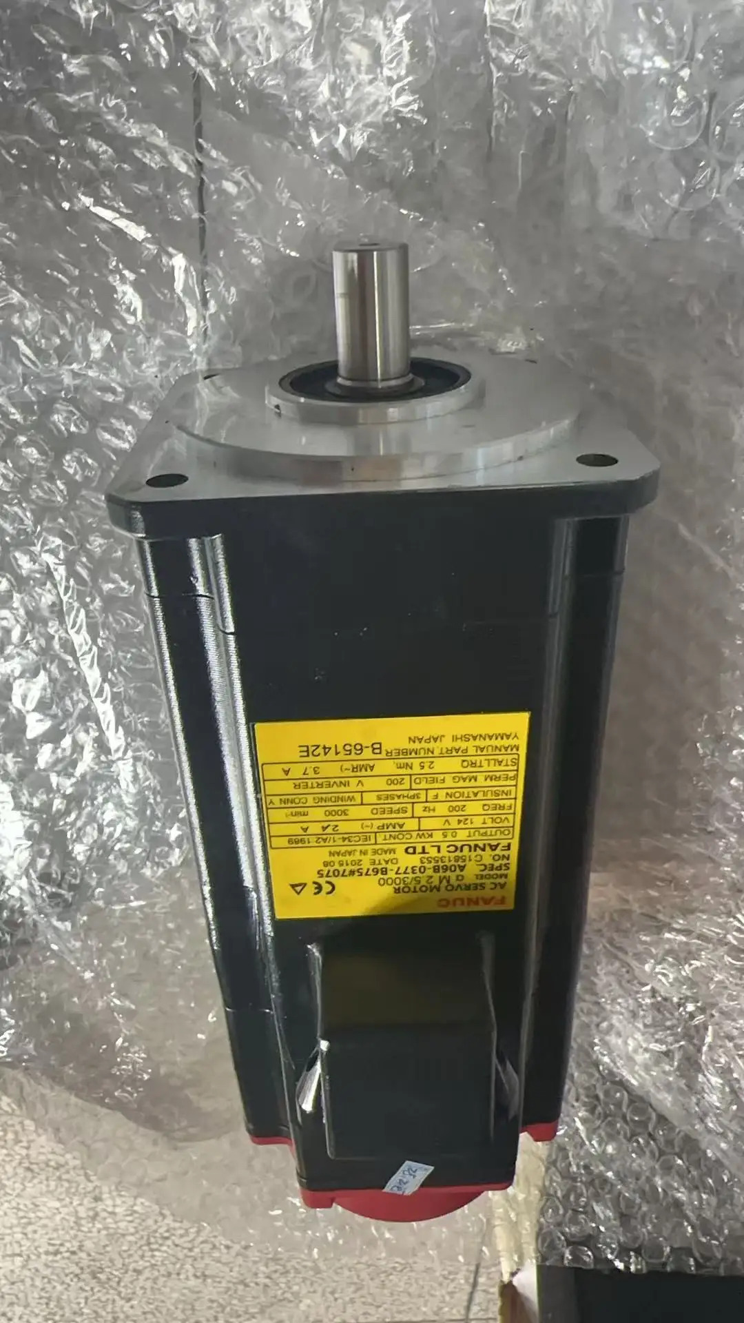 A06B-0377-B675 7075 Fanuc 서보모터 CNC 제어 리퍼 완료 A06B 0377 B675